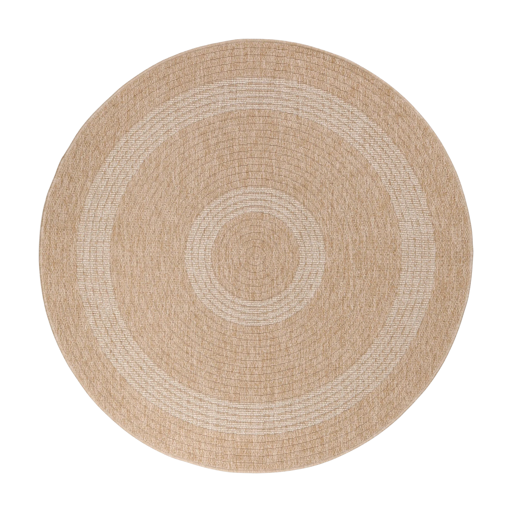 Vintage Jute Round Rug | Beige