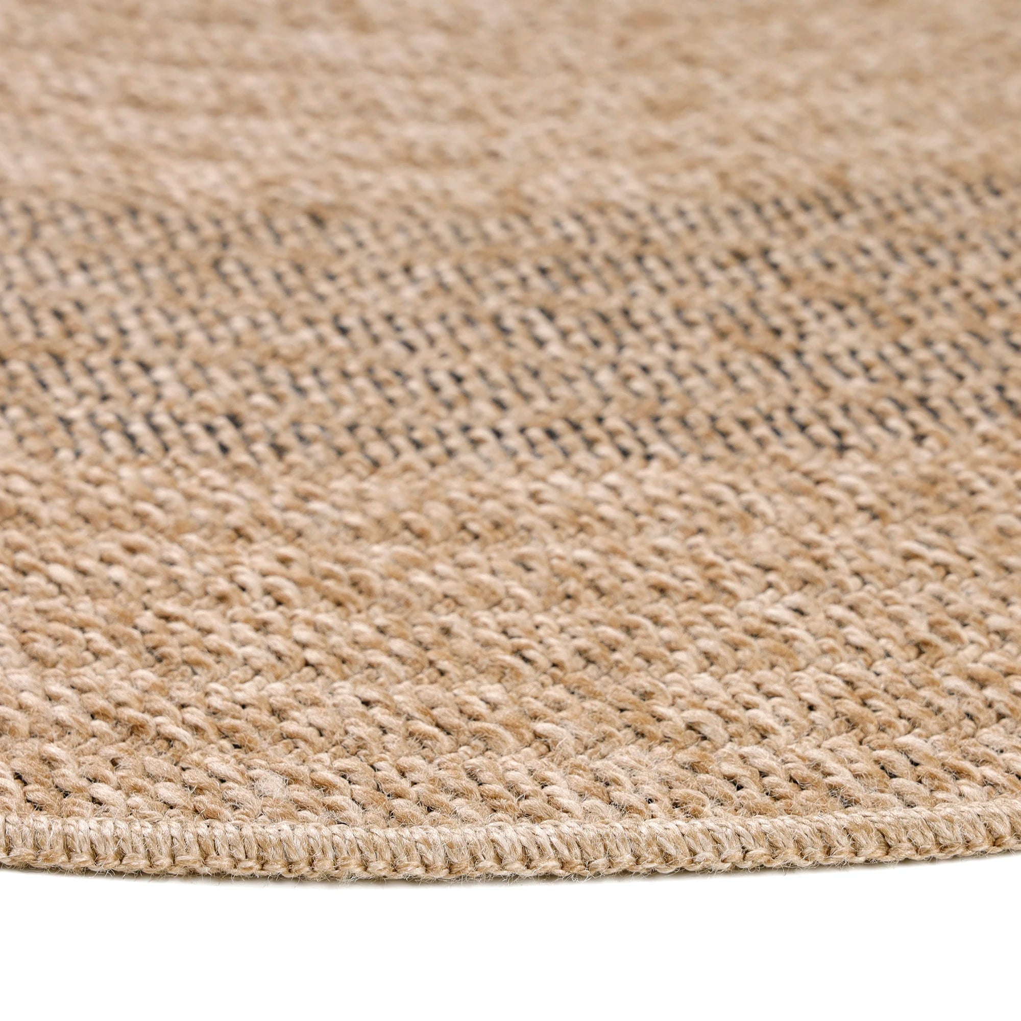 Vintage Jute Round Rug | Black