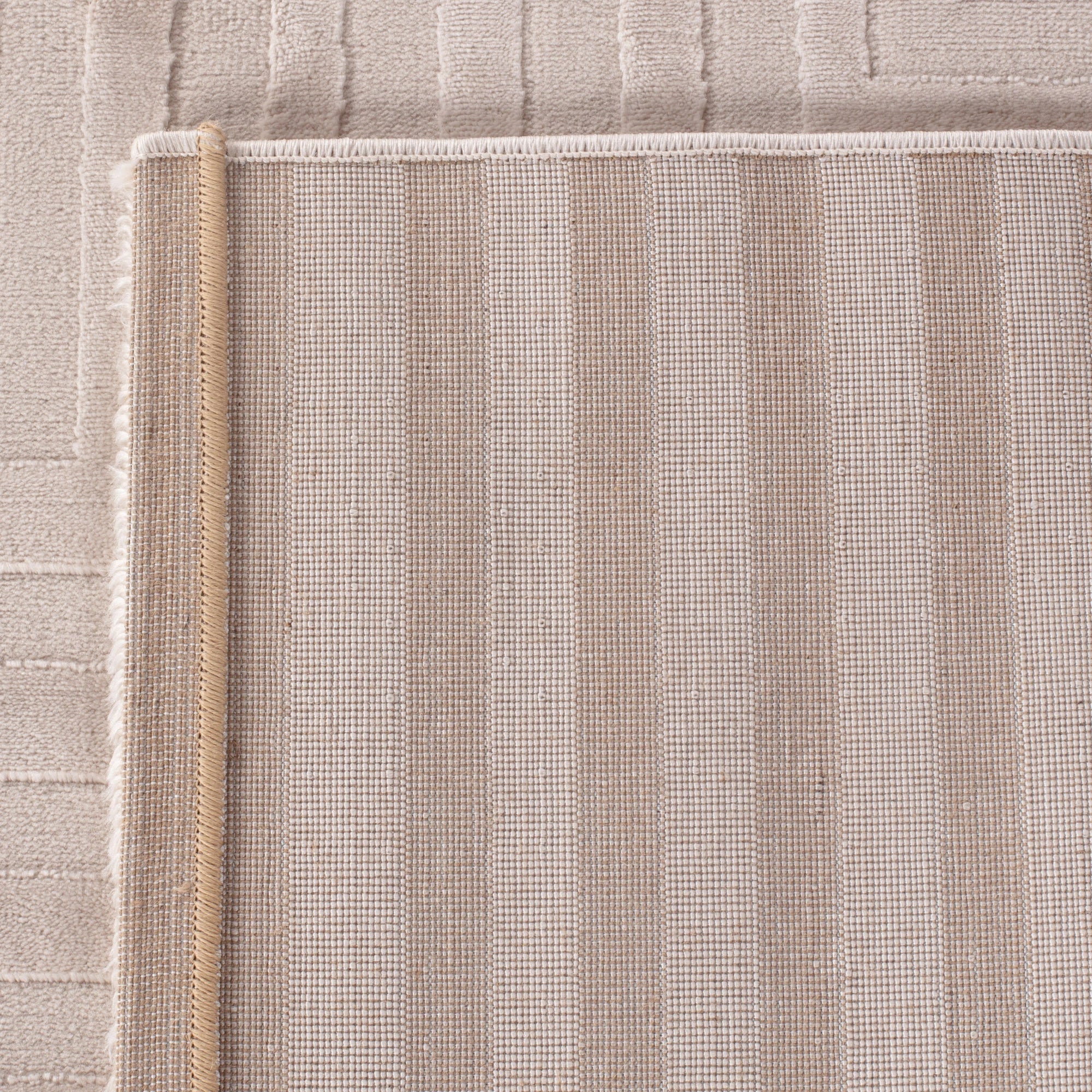 Modern Maze Textured Rug | Beige