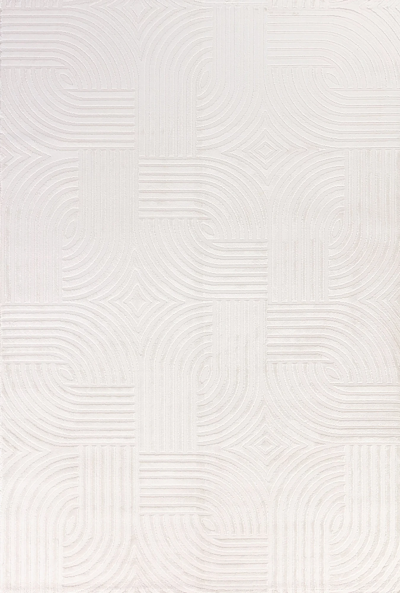 Modern Art Curved Lines | Cream