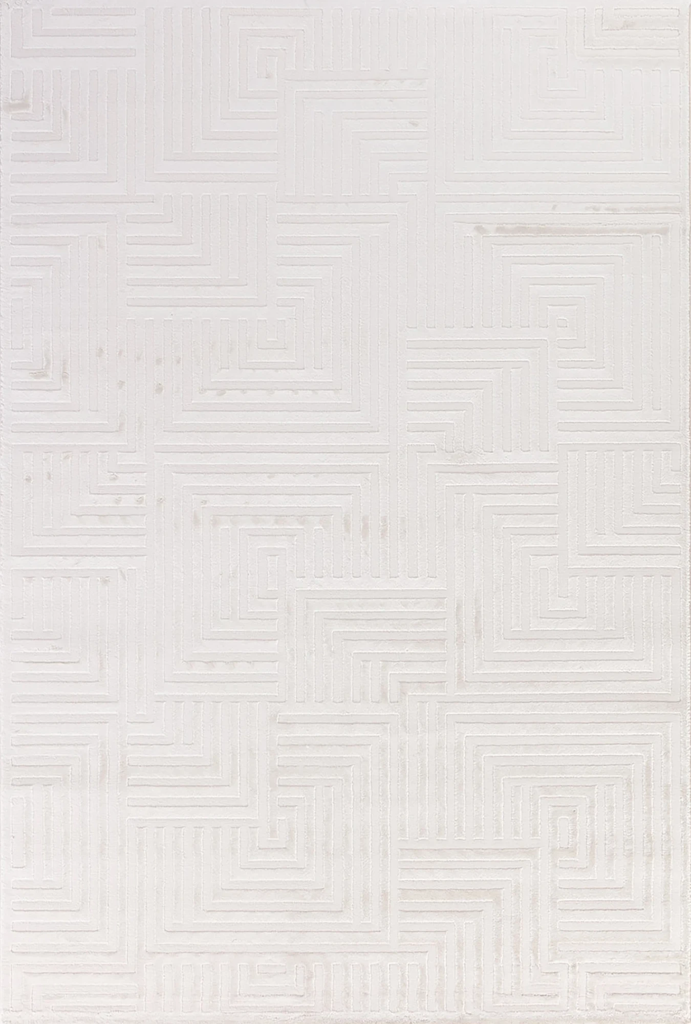 Sculpted Labyrinth Rug | Cream