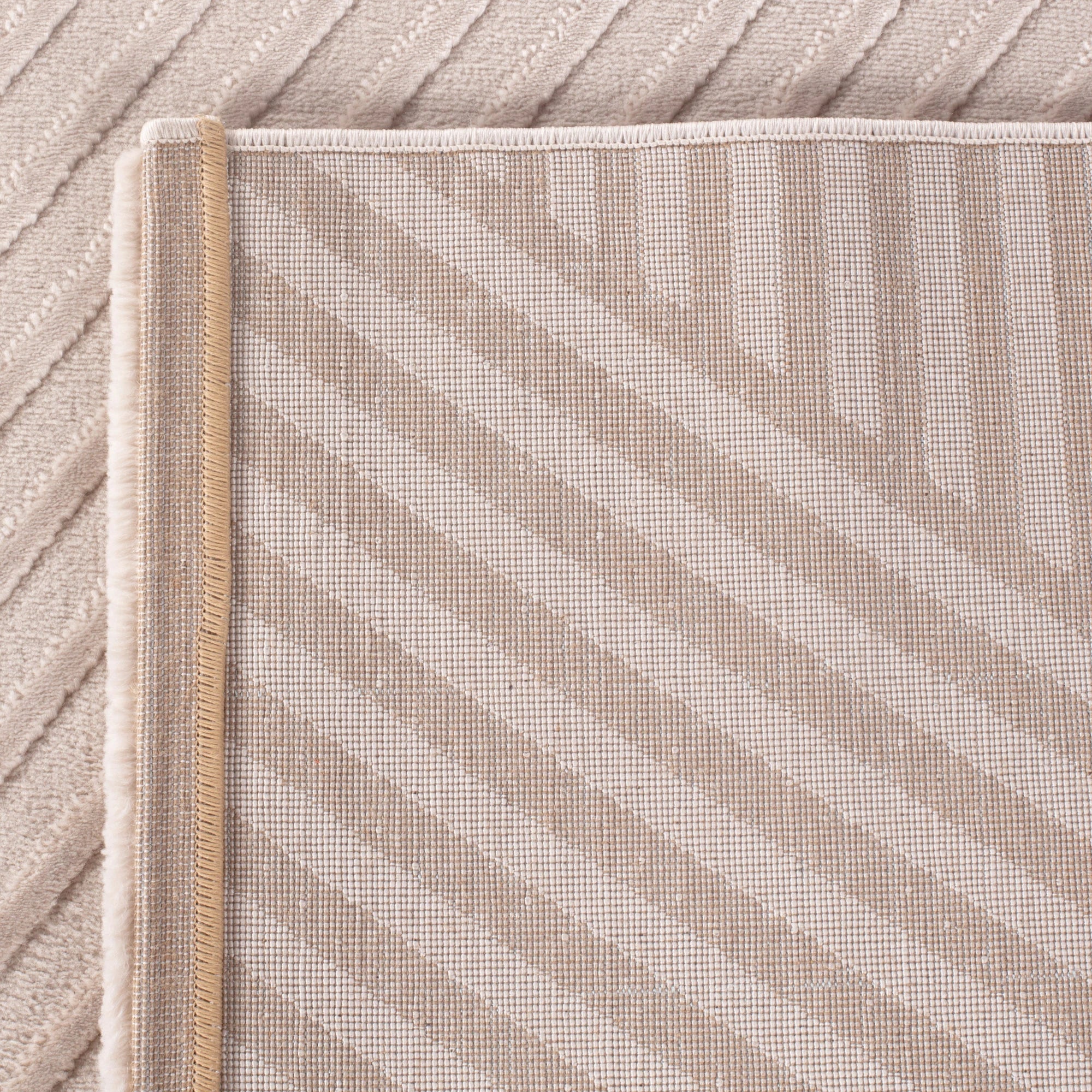 Textured Linear Rug | Soft Beige