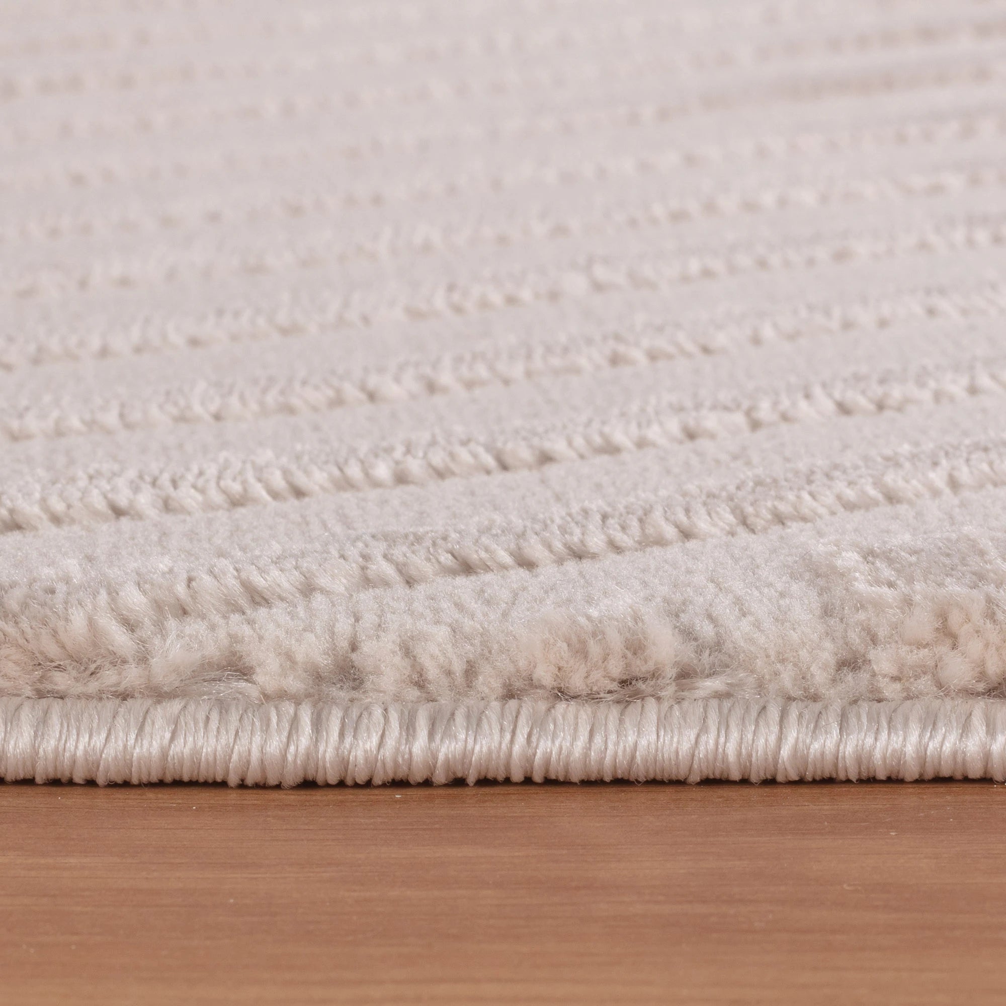 Textured Linear Rug | Soft Beige