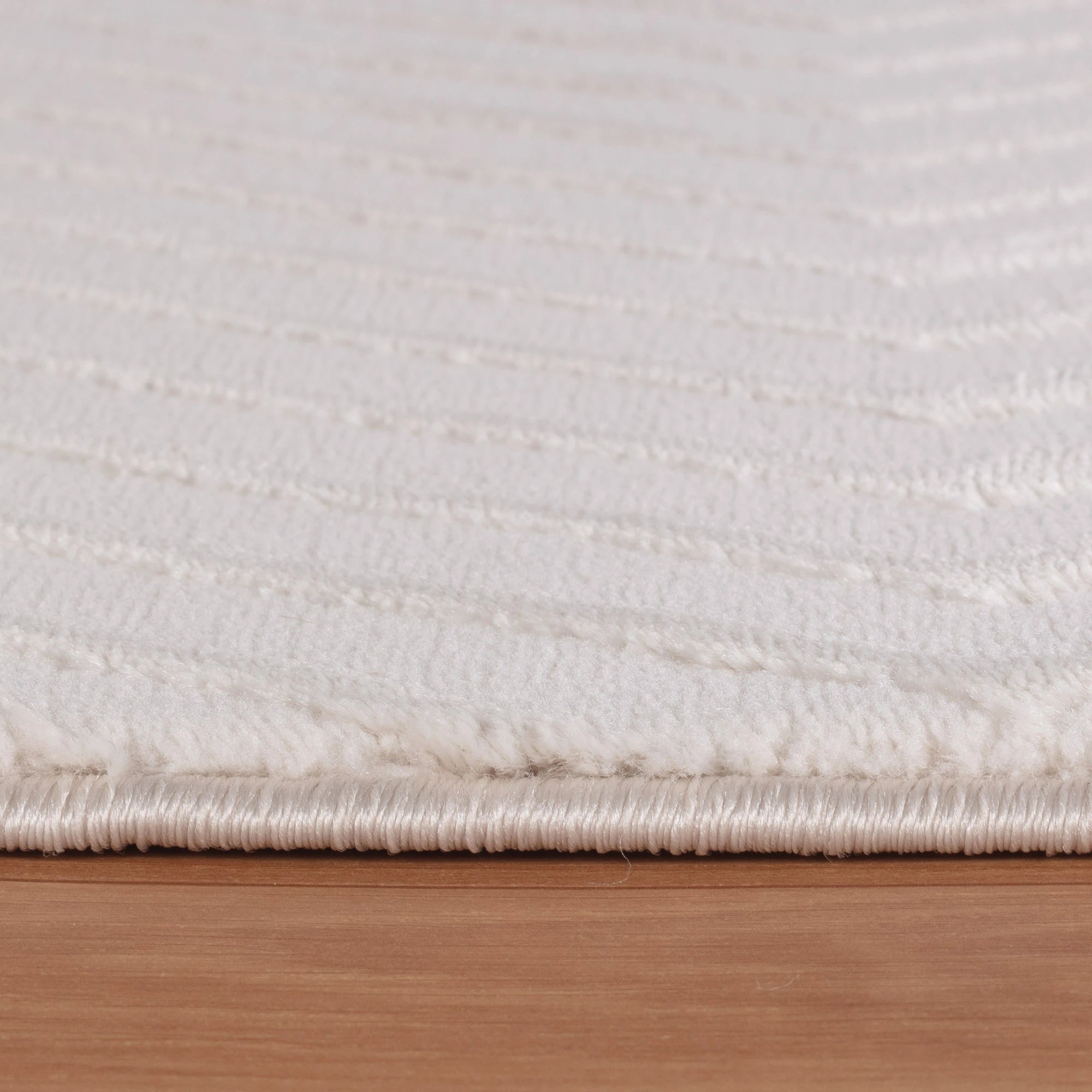 Textured Linear Rug | Soft Cream