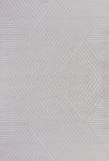 Textured Linear Rug | Soft Silver Silver