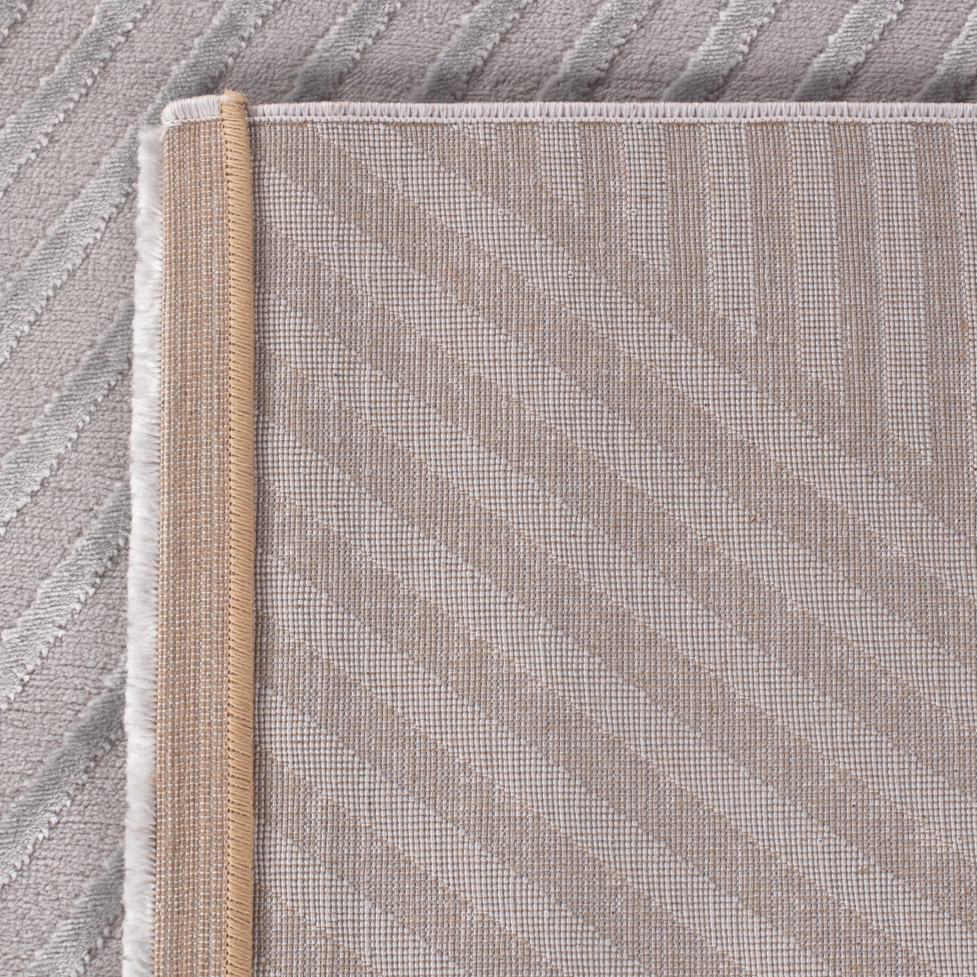 Textured Linear Rug | Soft Silver