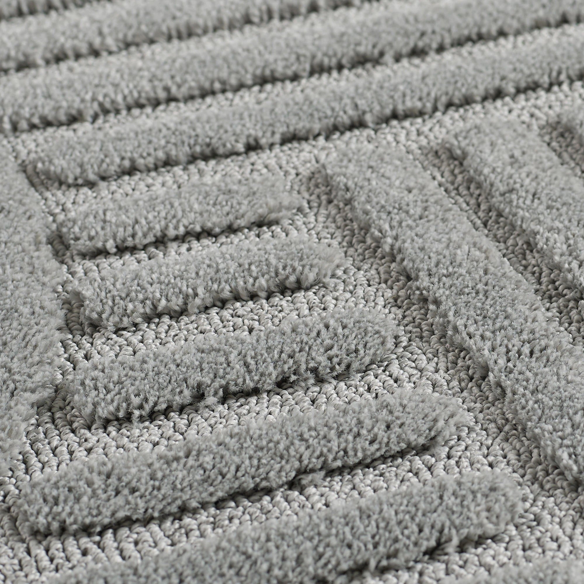 Modern Boho Rug | Silver Scandinavian Design