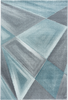 Geometrischer Diamantteppich Blau