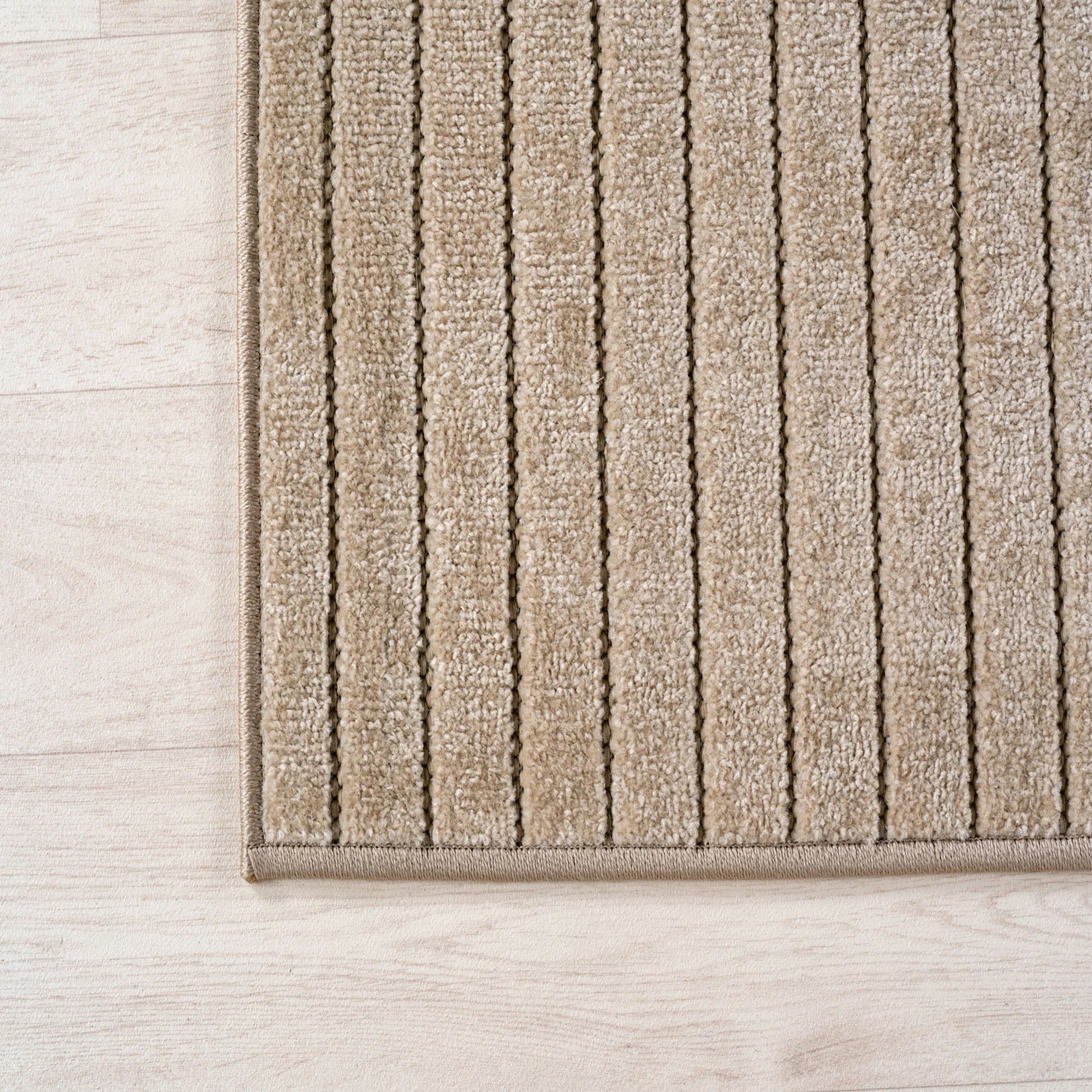 Scandinavian Half-Circle Living Room Rug | Beige