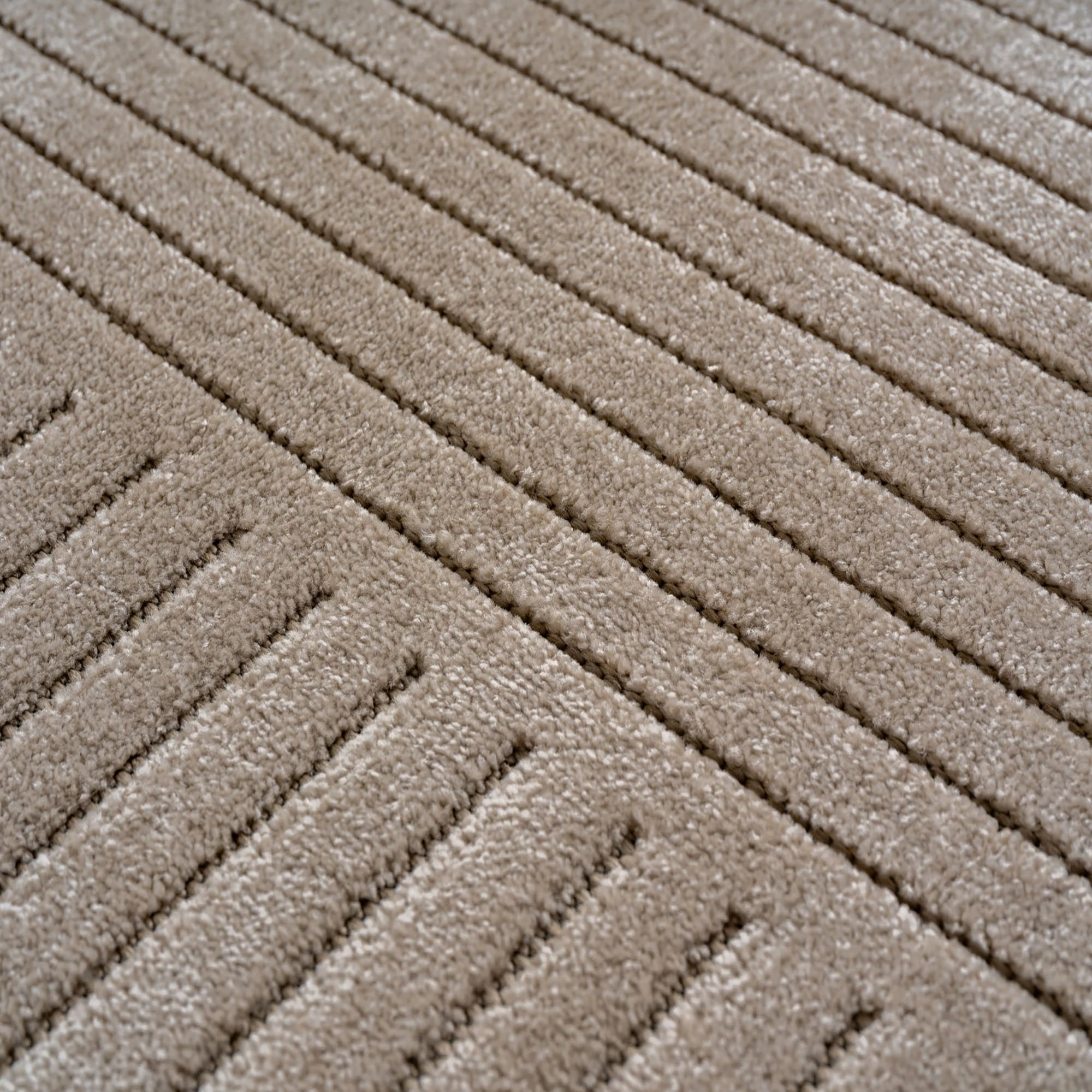 Scandinavian Design Geometric Rug | Beige