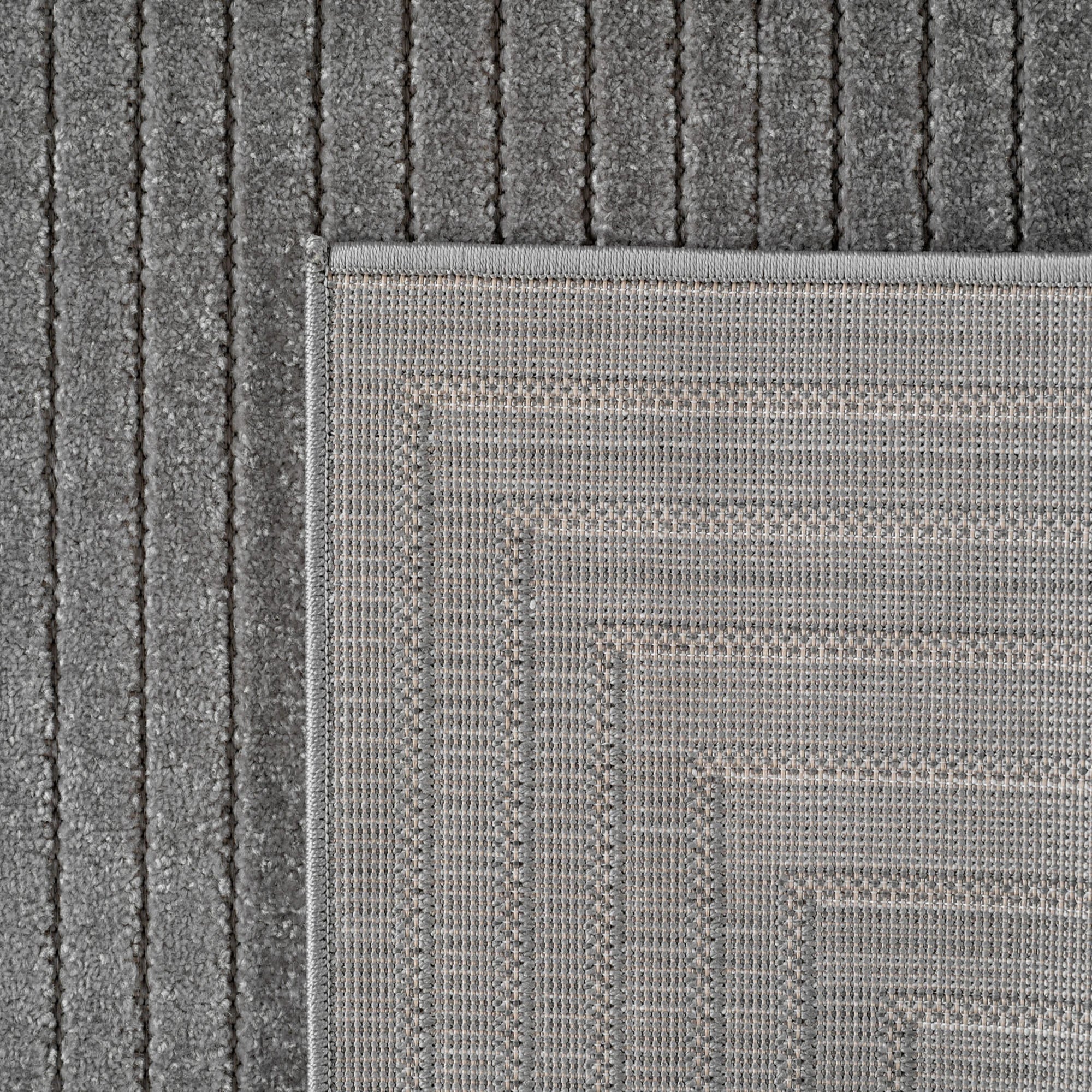 Scandinavian Design Geometric Rug | Silver