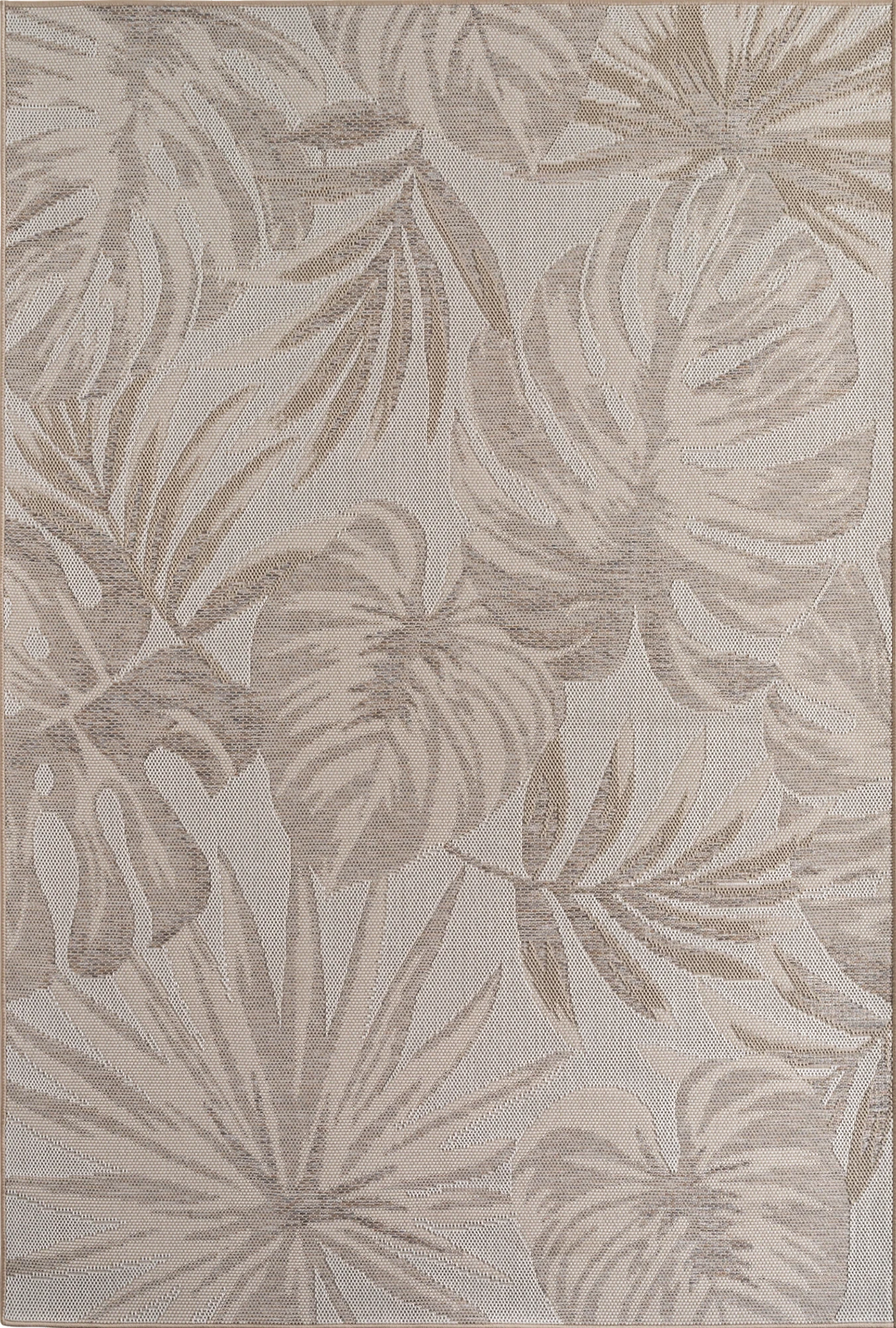 Tropischer Teppich Beige