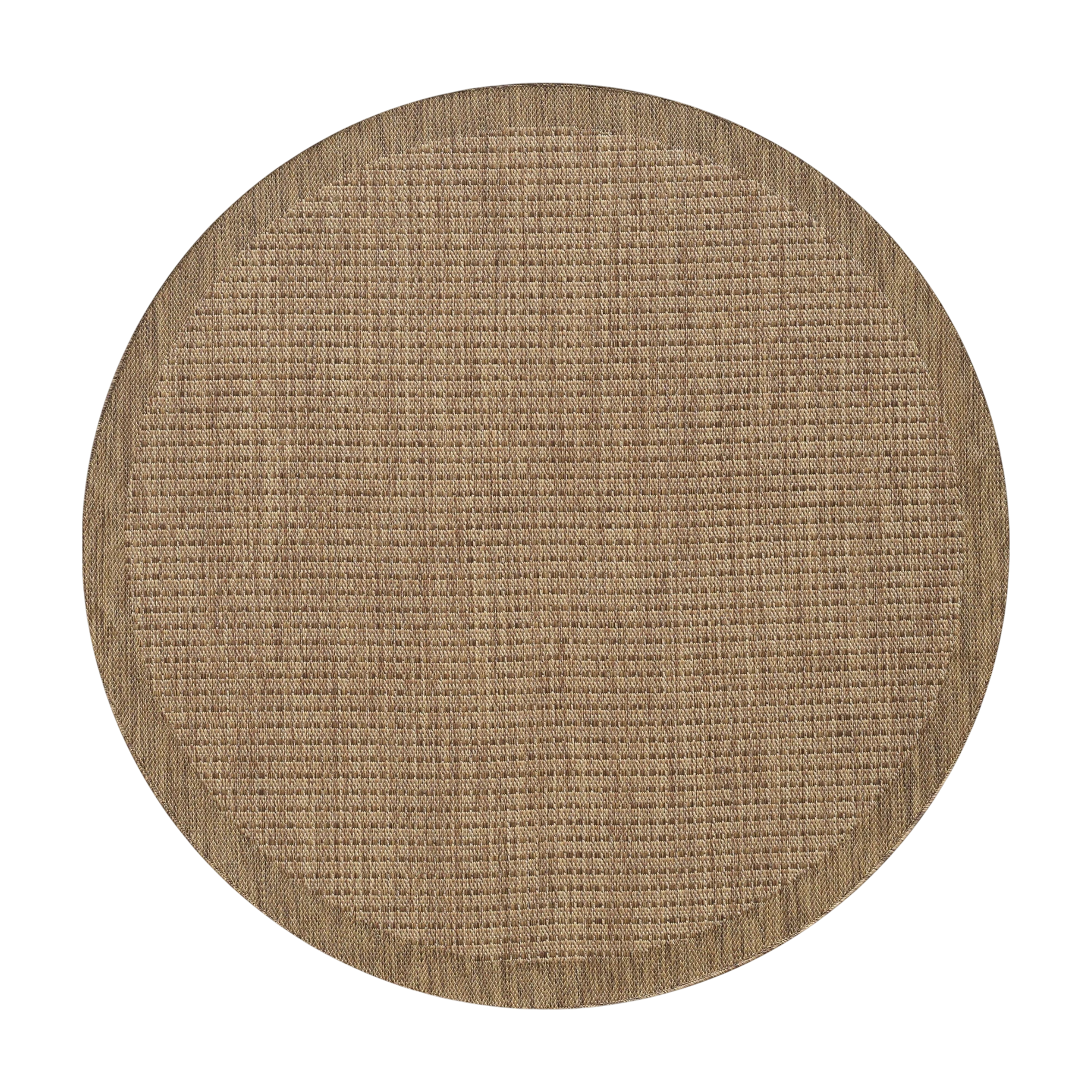 Flatweave Minimalist Woven Area Rug | Brown