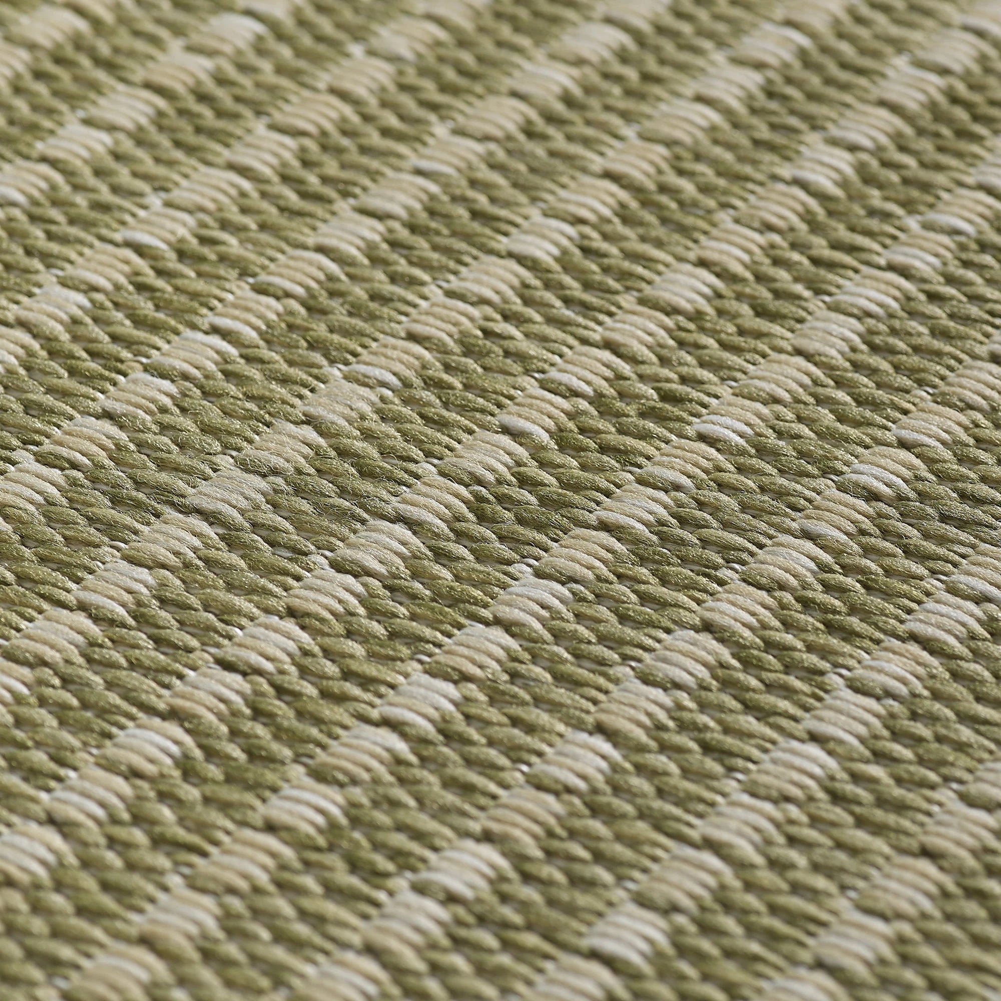 Flatweave Minimalist Woven Area Rug | Green