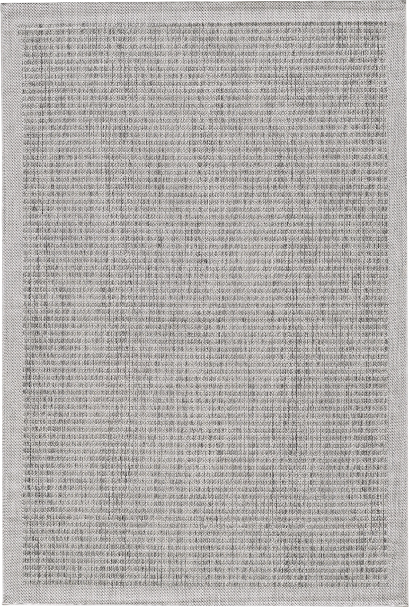 Flatweave Minimalist Woven Area Rug | Gray