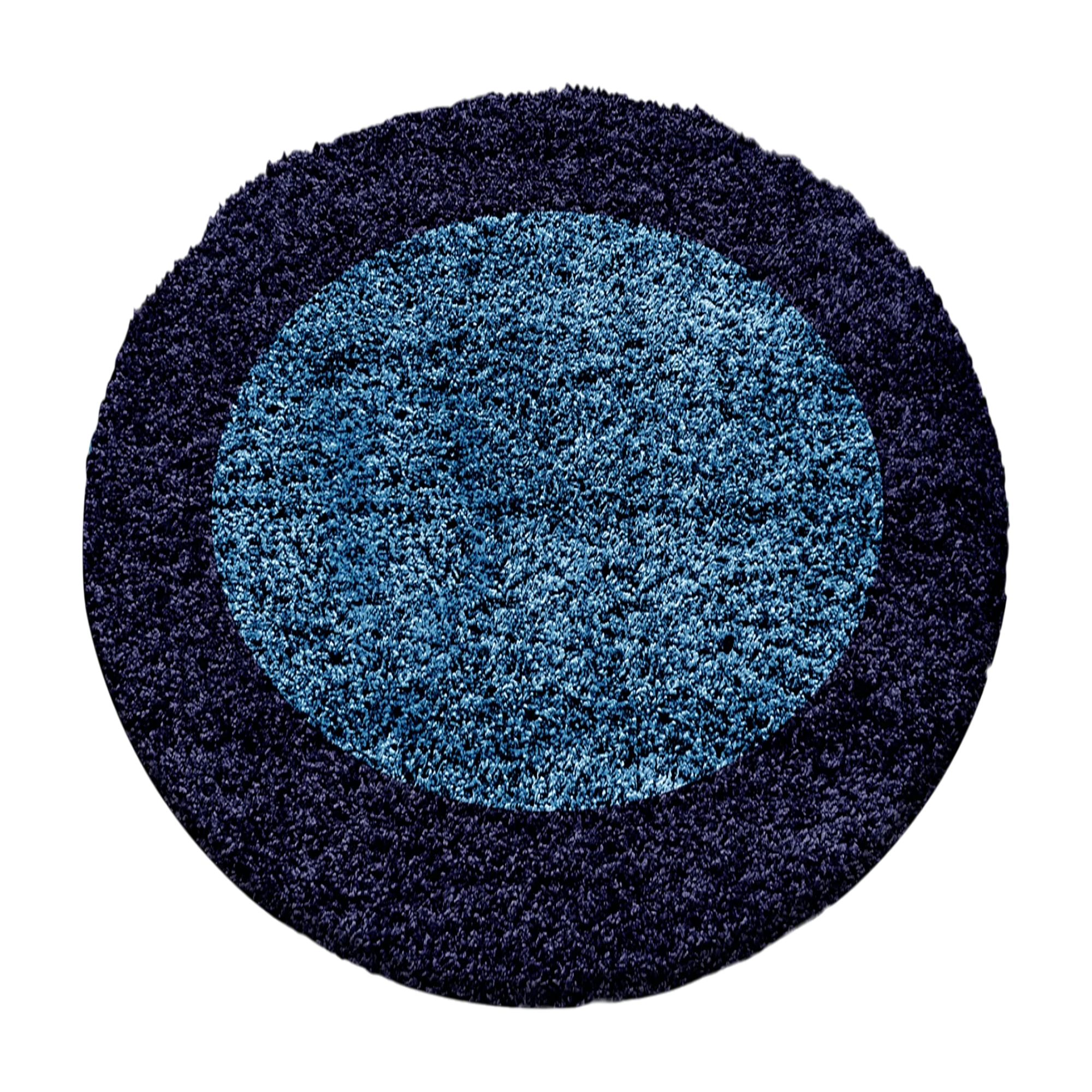 Bordered Elegant Area Rug Modern | Navy Blue