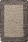 Bordered Elegant Area Rug Modern | Taupe Taupe