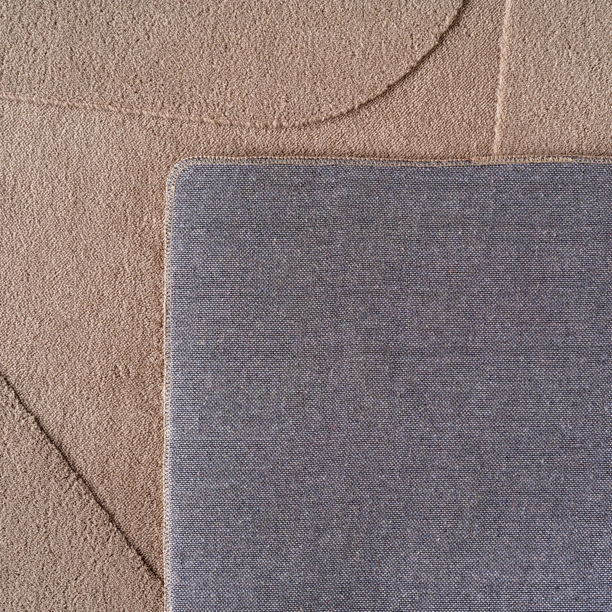 Minimalist Line Art Geometric Rug | Beige