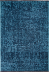 Modern Ribbed Textured Rug | Blue Blue