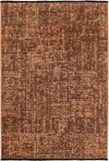 Modern Ribbed Textured Rug | Copper Copper