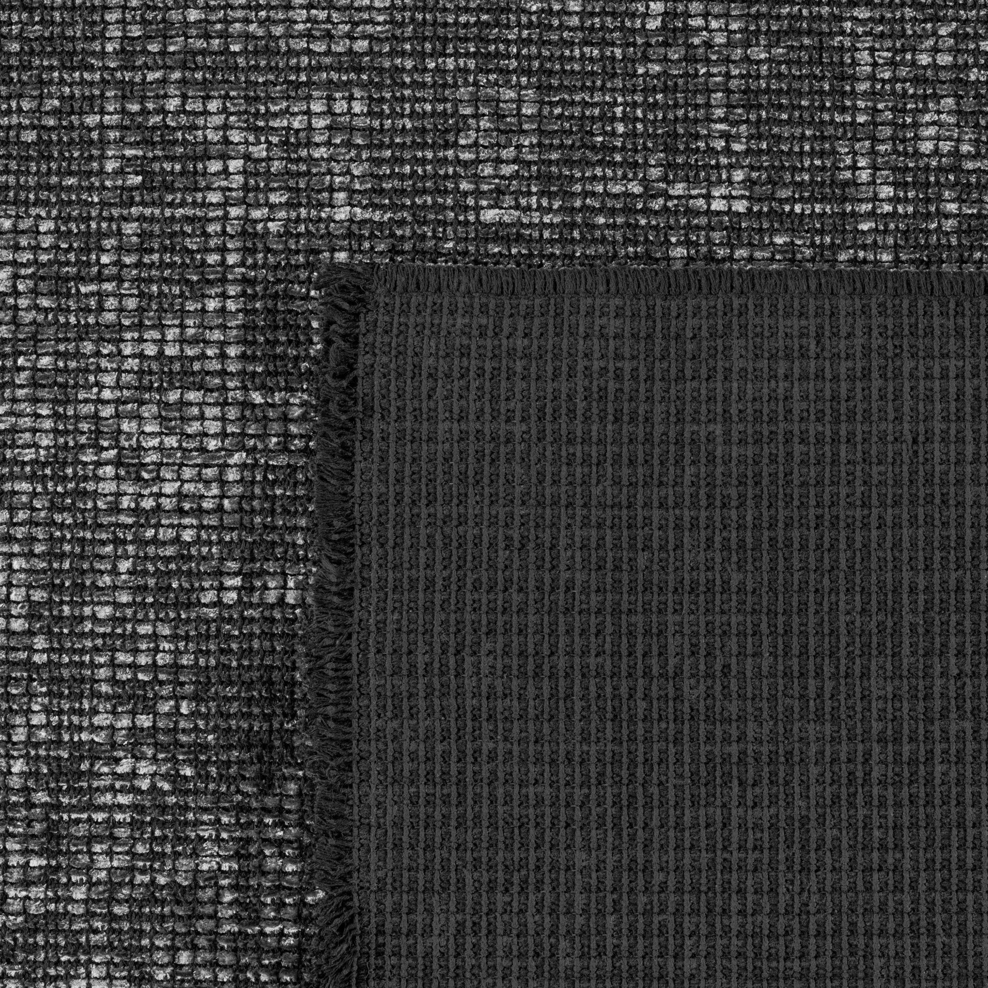 Modern Ribbed Textured Rug | Gray