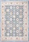 Midnight Medallion Traditional Rug Navy Blue