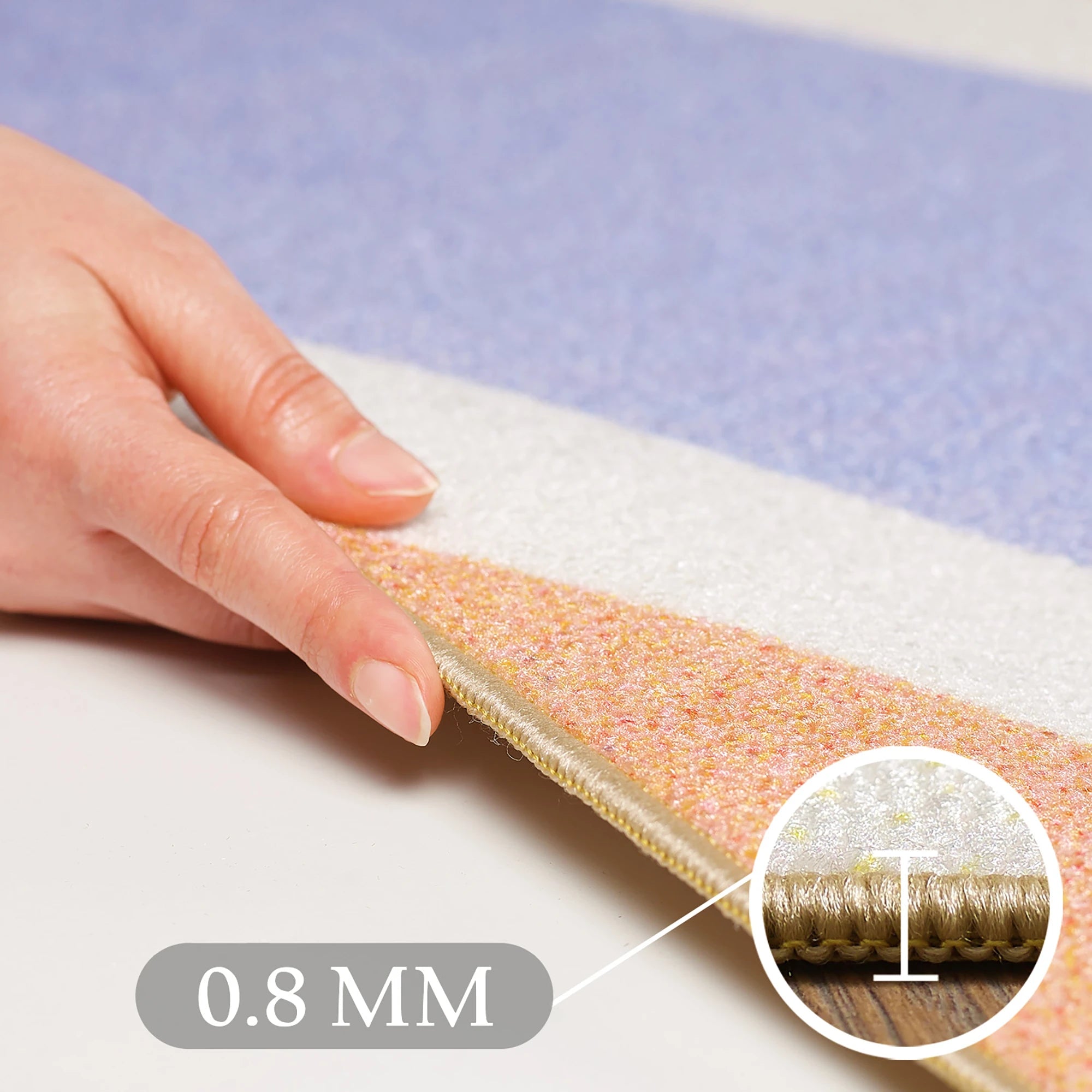 Retro Sun Ray Stripe Pattern Kids Room Rug | Multi