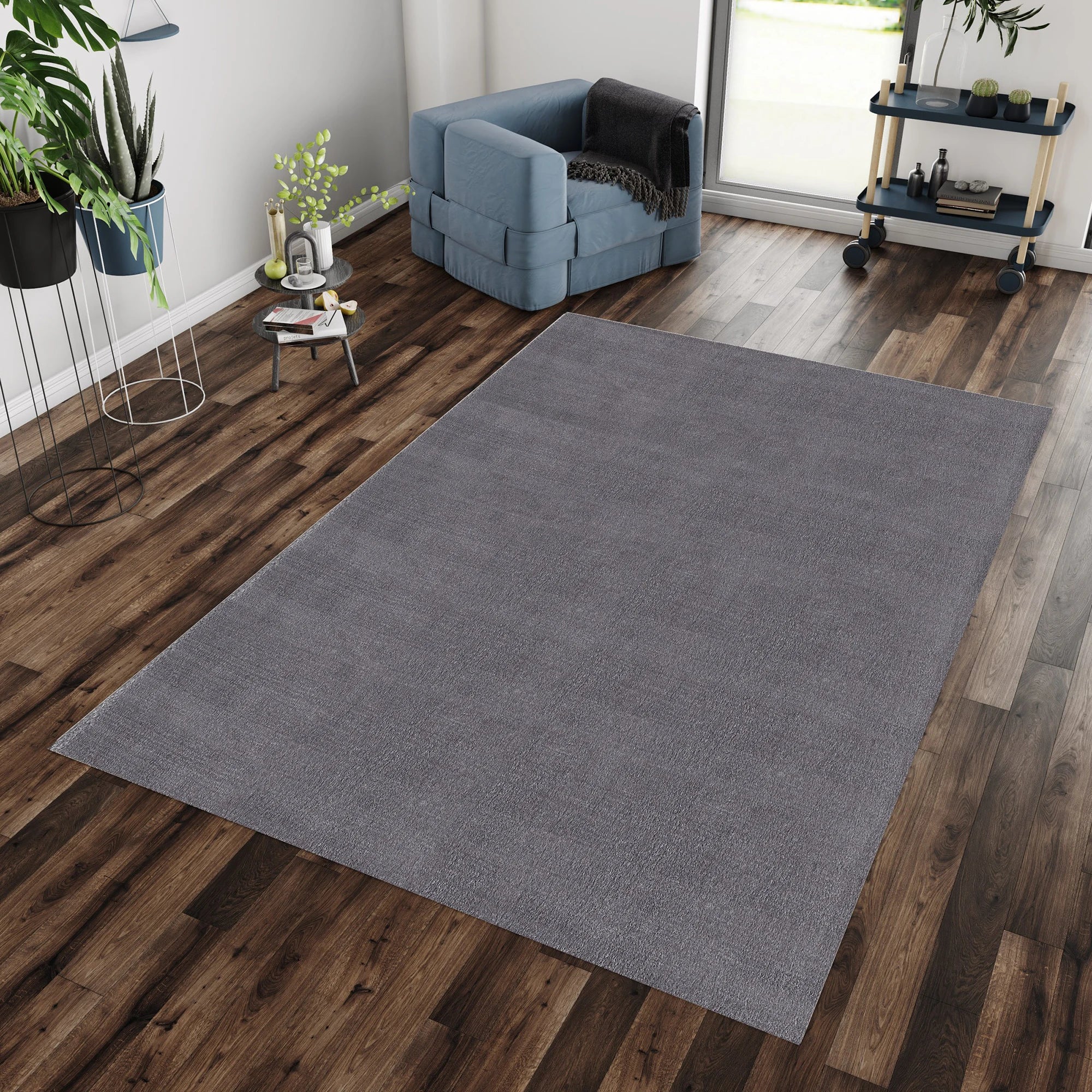 Plain Gray Premium Neutral Rug