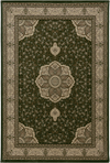 Classic Persian Style Bordered Rug | Green Green
