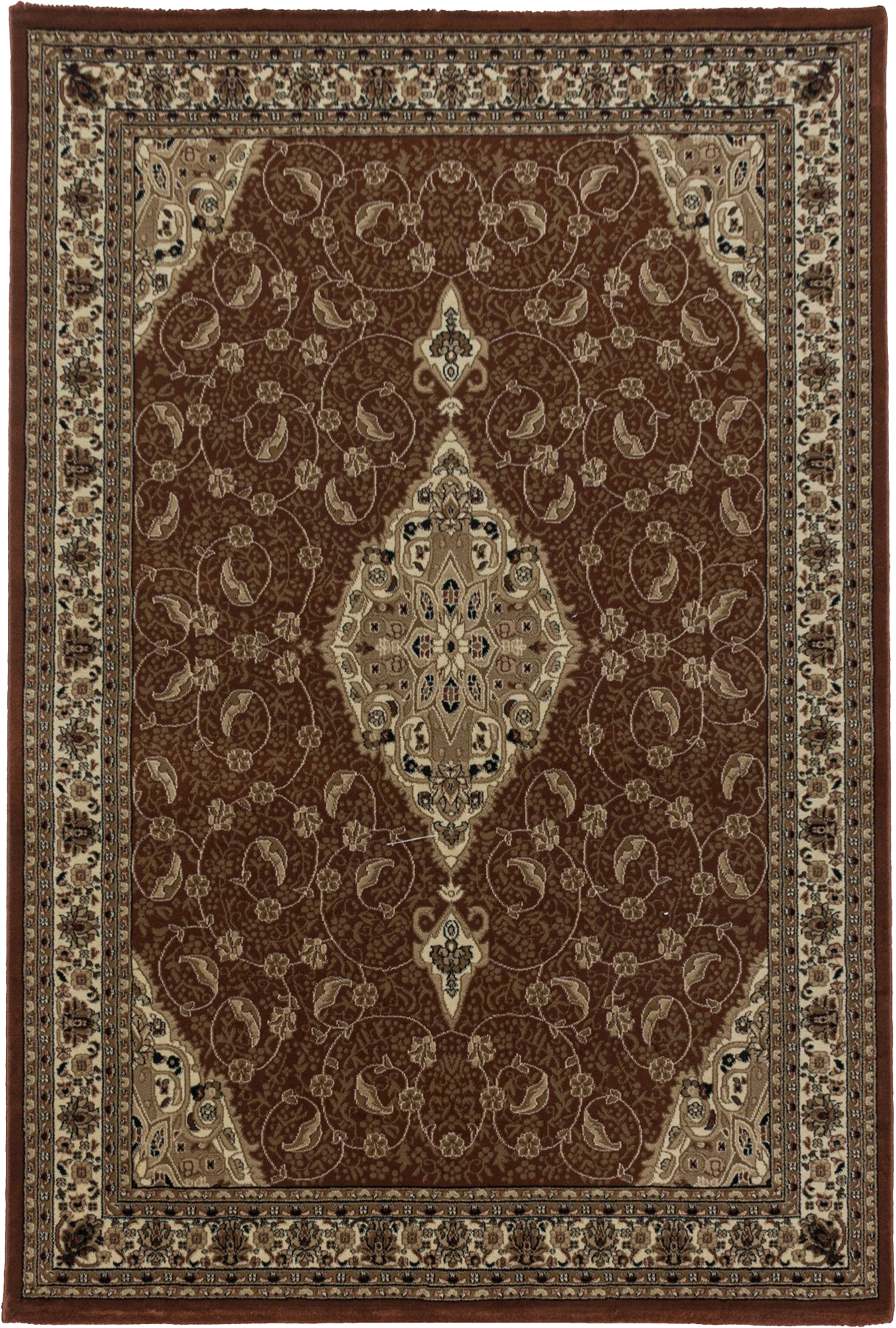 Classic Oriental Style Bordered Rug | Terra