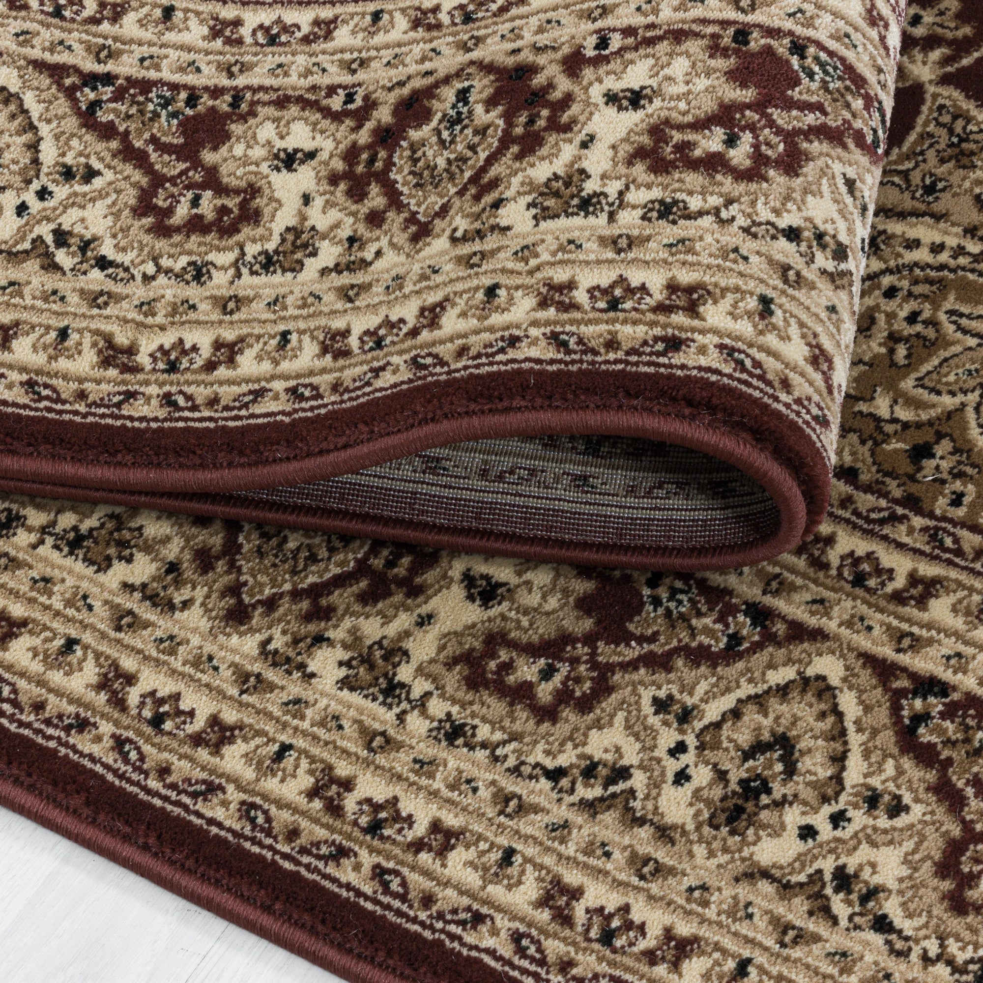 Oriental Stylish Area Rug Modern | Red