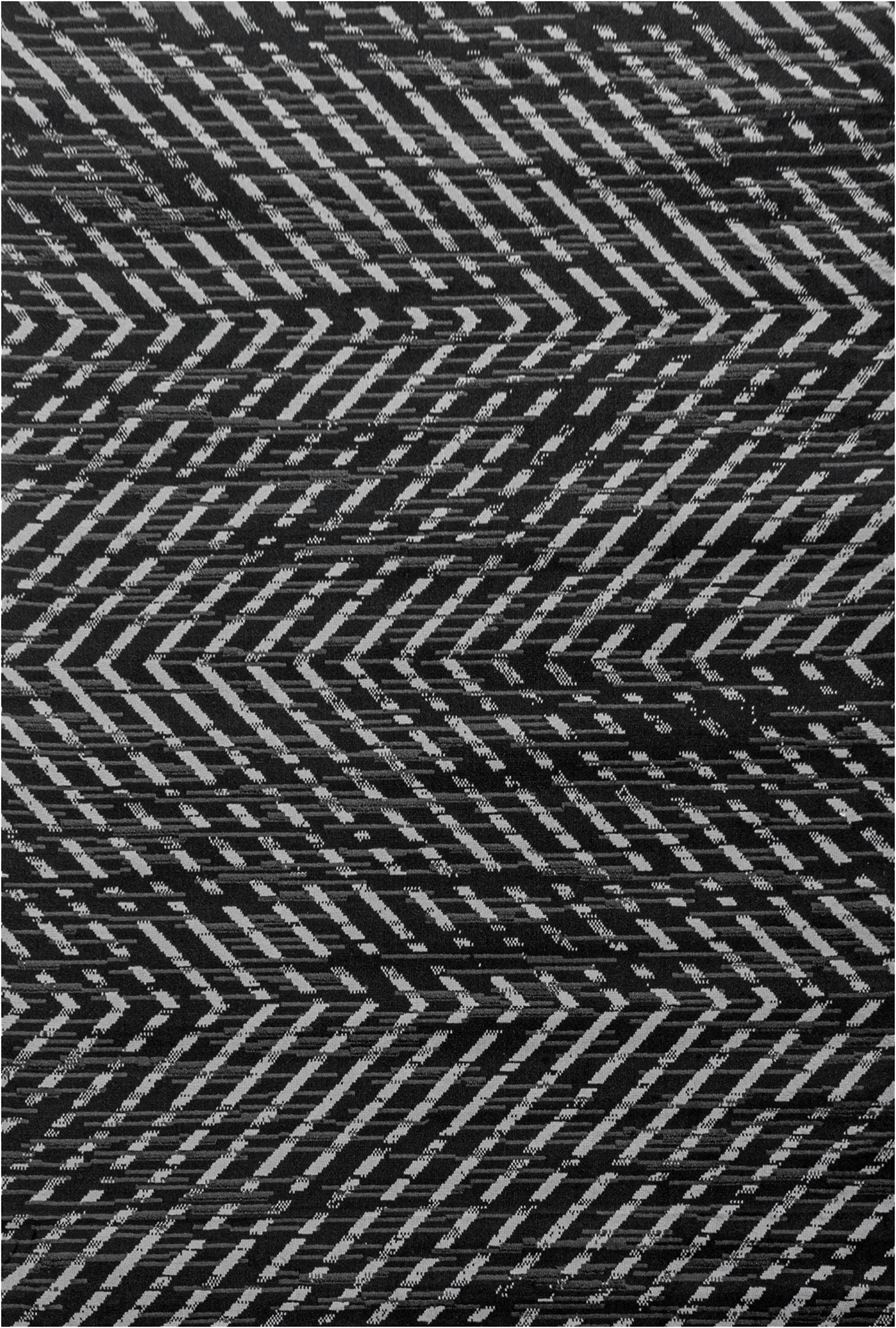 Abstract Zigzag Indoor Rug | Black