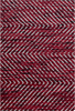 Geometrischer Gitterteppich Rot
