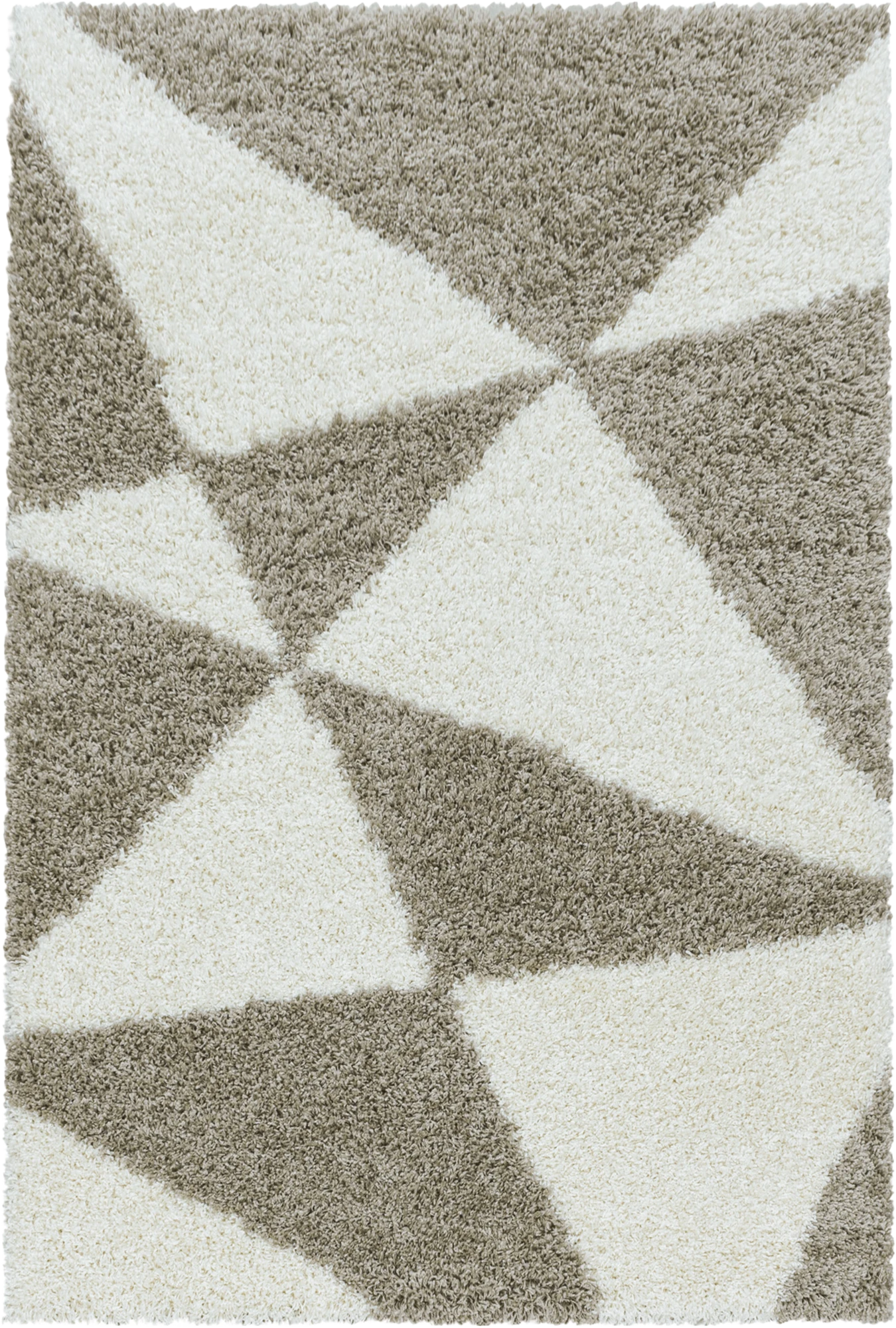 Gitter-Teppich in Beige