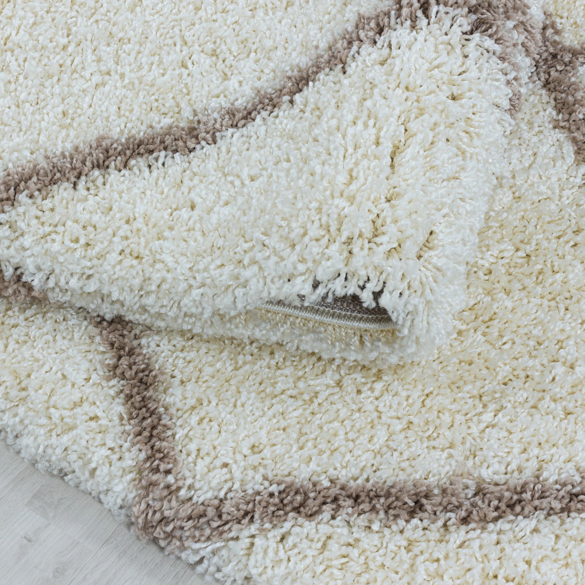 Geometric Polygon Rug | Cream