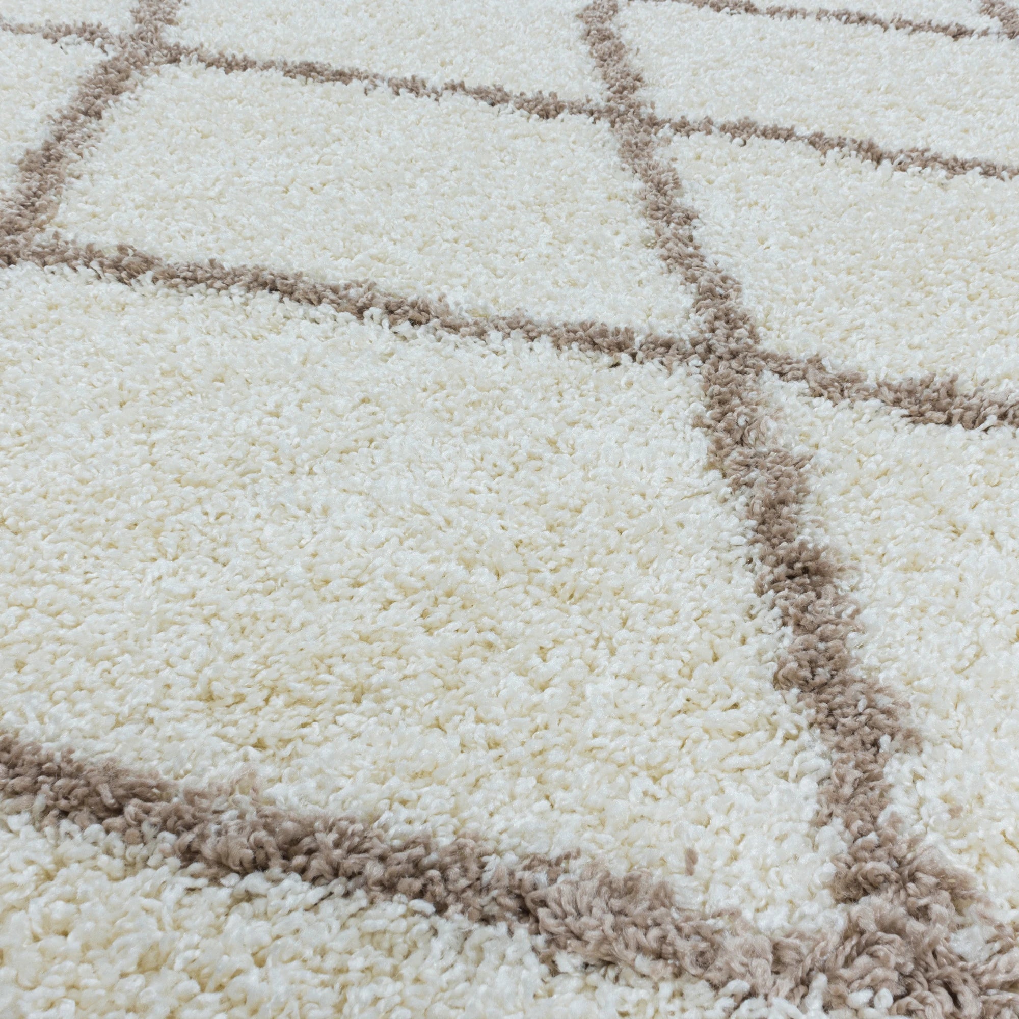 Geometric Polygon Rug | Cream