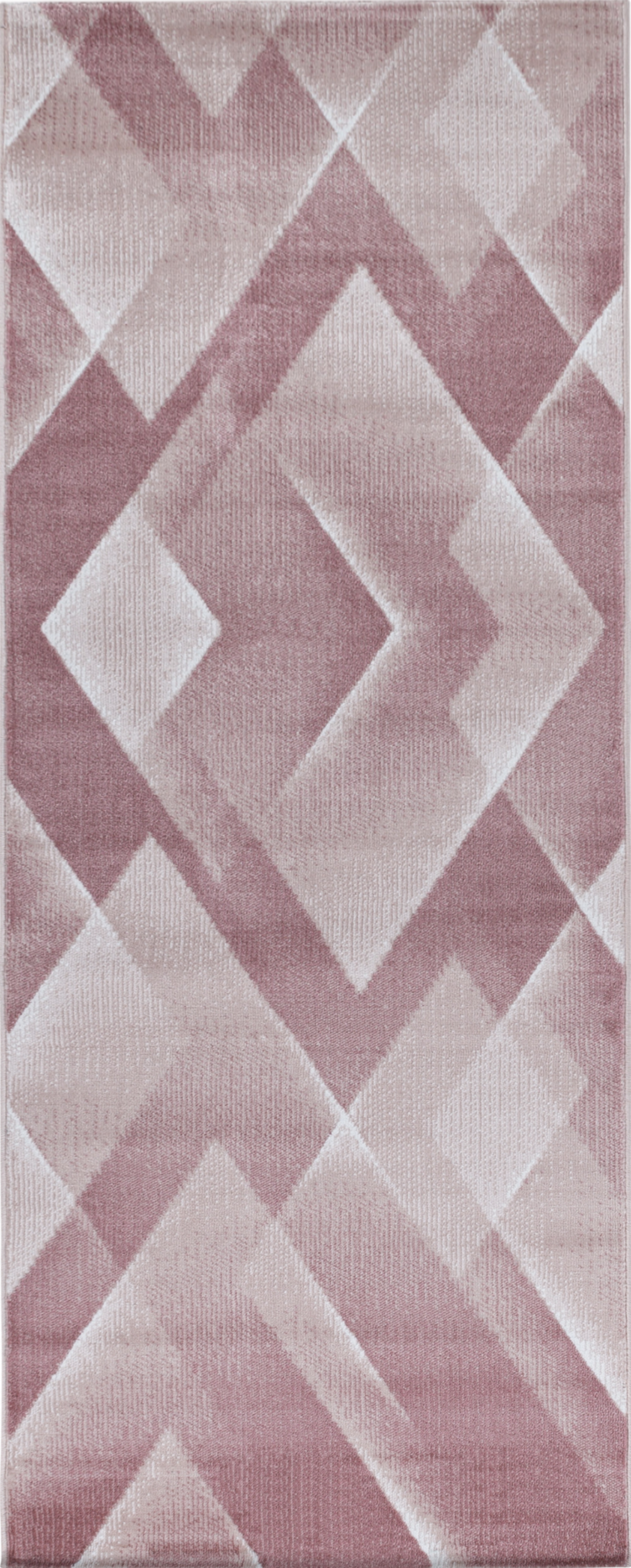 Geometric Prism Facets Area Rug | Pink