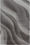 Abstract Contour Wave Line Area Rug | Brown Brown