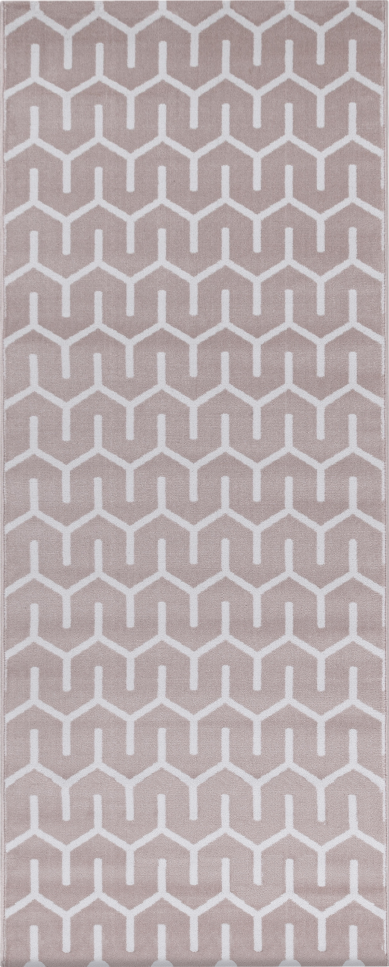 Modern Tessellated Maze Area Rug | Pink