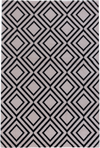 Geometric Repeating Diamond Pattern Rug - Pink Pink