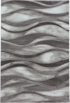 Waves Chic Area Rug | Brown Brown