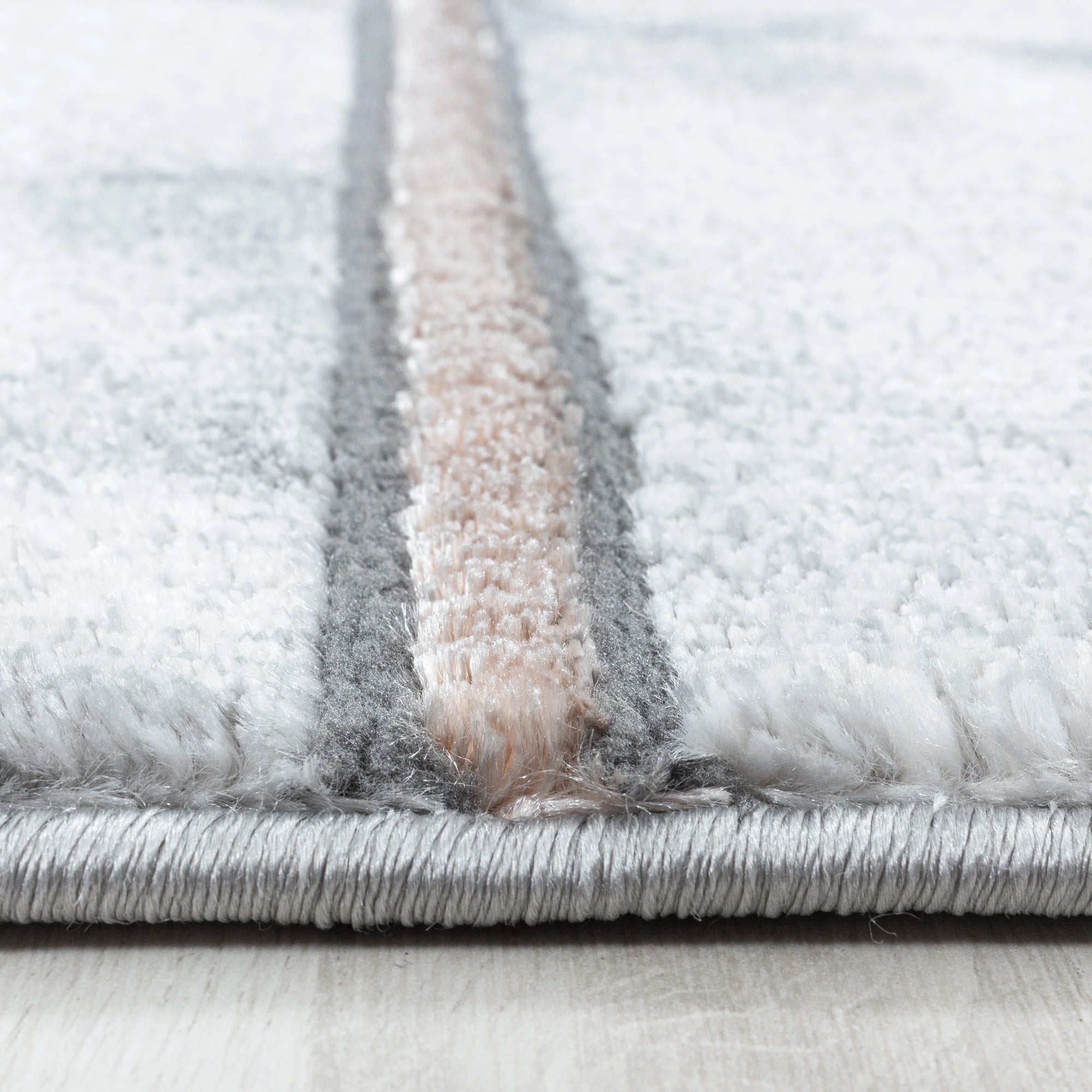 Square Mosaic Pattern Faux Stone Carpet | Bronze