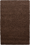 Minimalist Color Plain Cozy Shaggy | Brown Brown