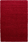 Minimalist Color Plain Cozy Shaggy | Red Red