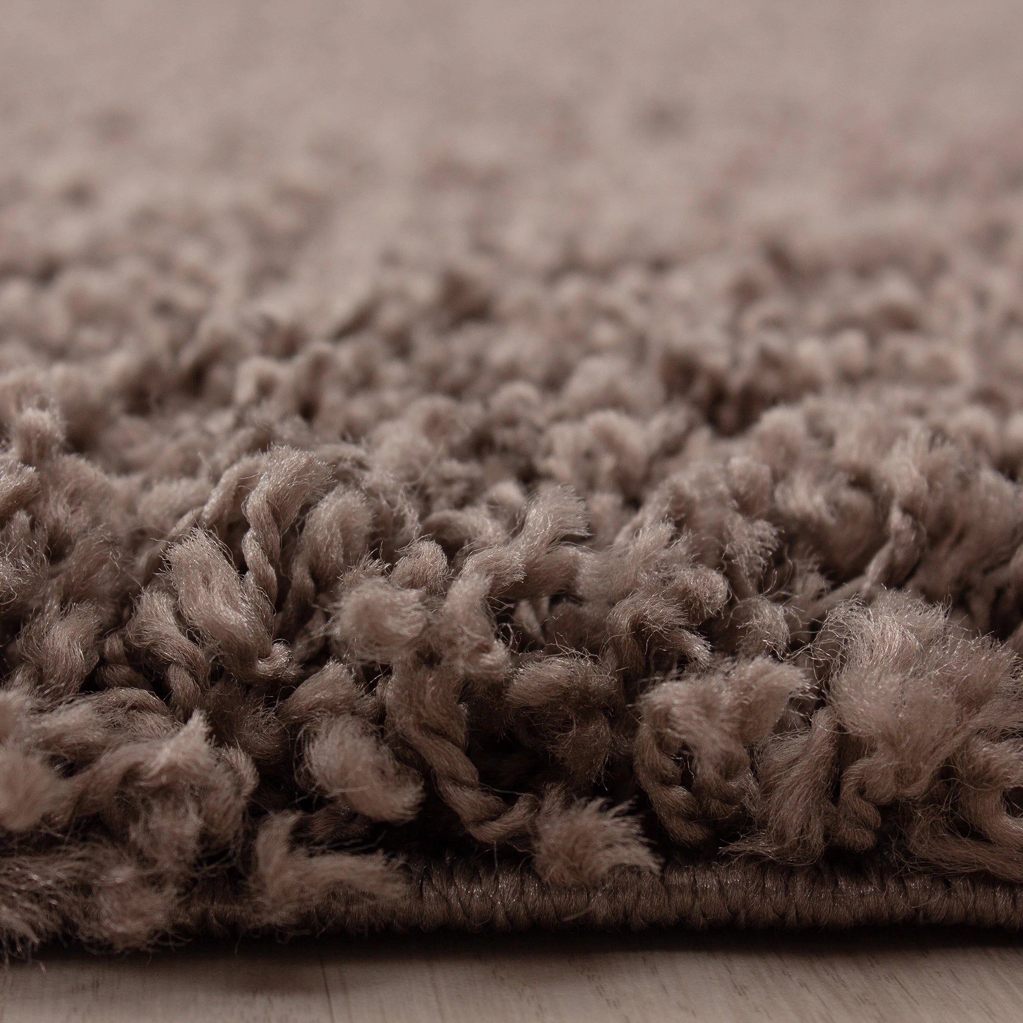 Minimalist Color Plain Cozy Shaggy | Taupe