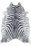 Zebra Skin Imitation Modern Rug | Black Black