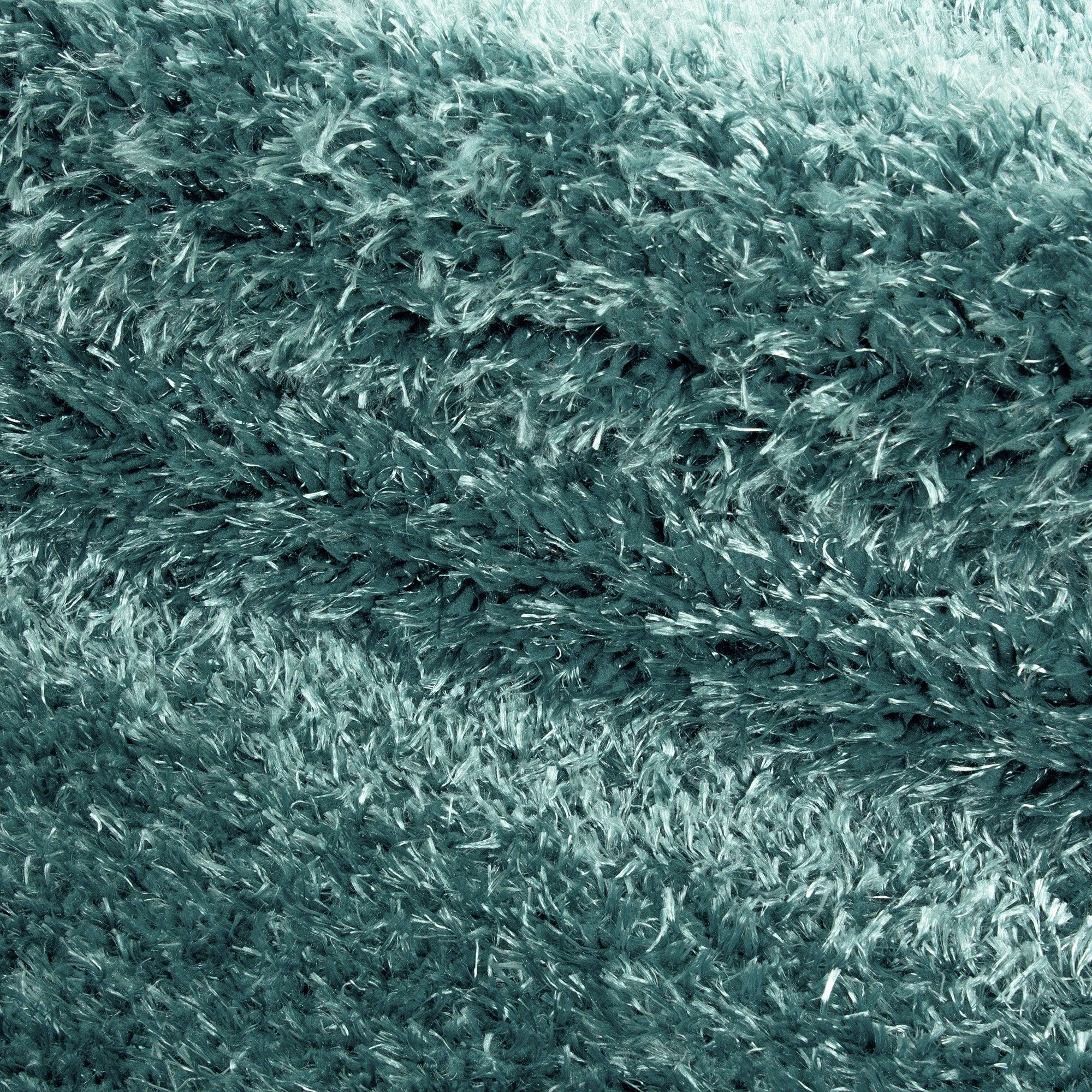 Plain Color Chic Shaggy Rug | Turquoise