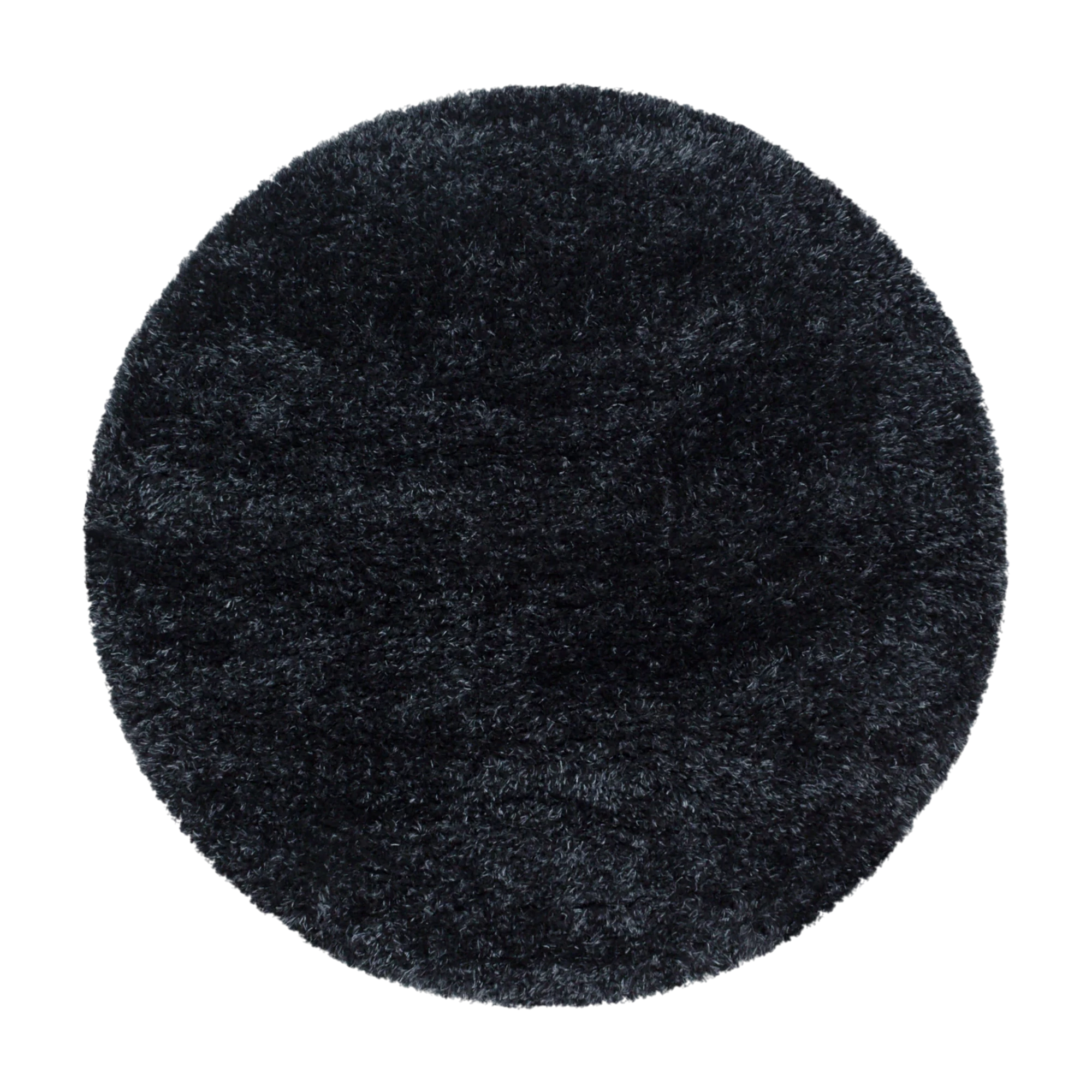 Plain Color Chic Shaggy Rug | Black