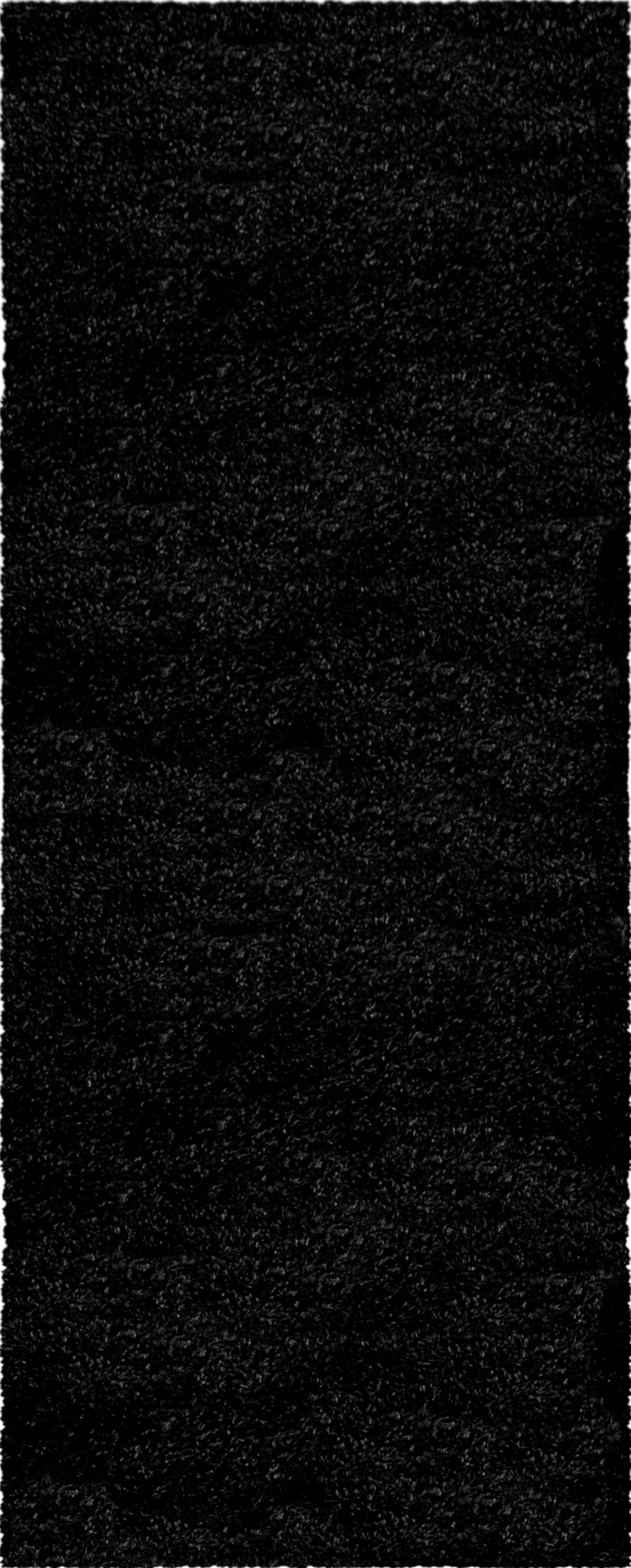 Plain Color Chic Shaggy Rug | Black