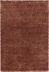 Plain Color Chic Shaggy Rug | Red Copper